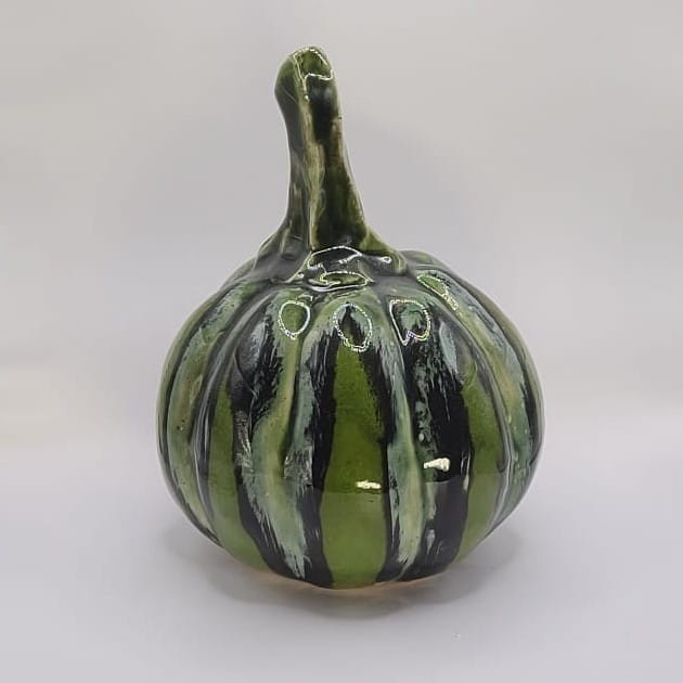 dynia zielona paski pękata