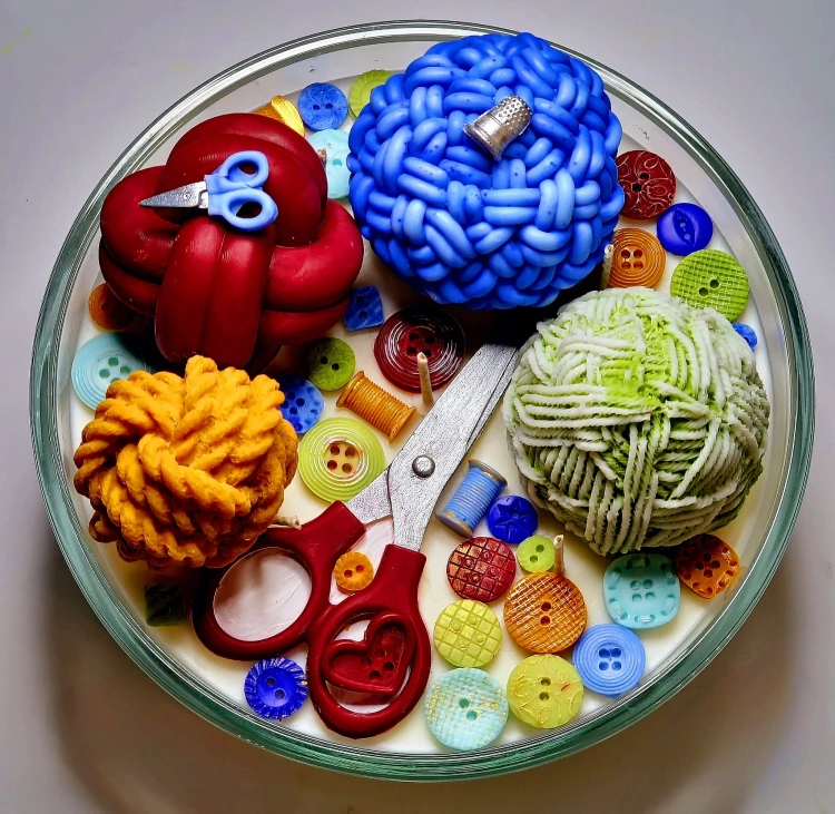 świeca rękodzieło