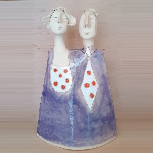 Figurka ceramiczna para w grochy.jpg
