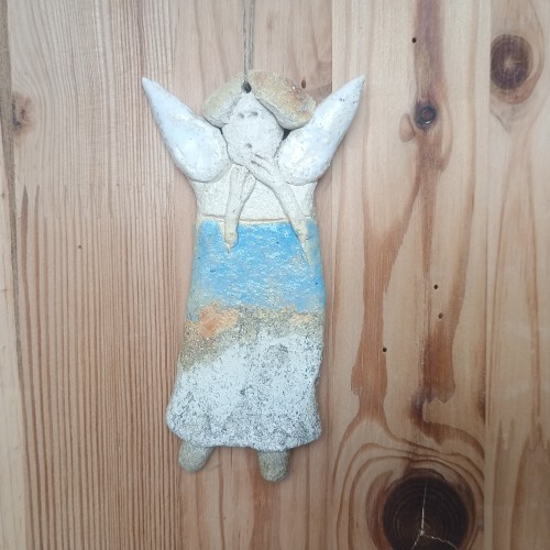 Anioł ceramiczny wiszący mały wariant 7.jpeg