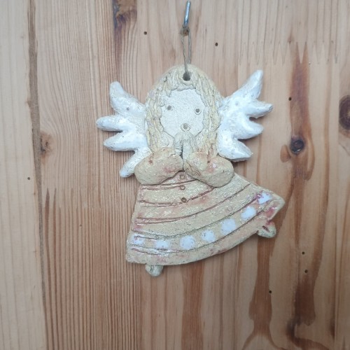 Anioł ceramiczny wiszący mały wariant 12.jpeg