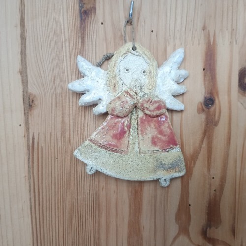 Anioł ceramiczny wiszący mały wariant 13.jpeg