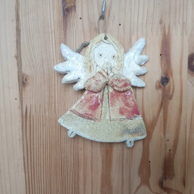 Anioł ceramiczny wiszący mały wariant 13.jpeg