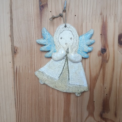 Anioł ceramiczny wiszący mały wariant 16.jpeg