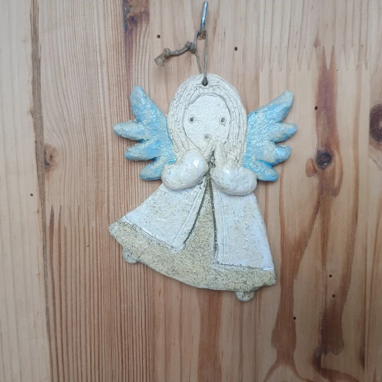 Anioł ceramiczny wiszący mały wariant 16.jpeg