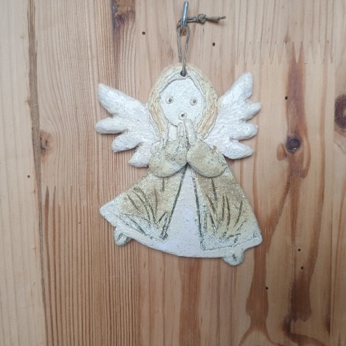 Anioł ceramiczny wiszący mały wariant 20.jpeg