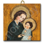 Kafelek ceramiczny Święta Maryja z Dzieciątkiem - wariant I