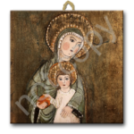 Kafelek ceramiczny Święta Maryja z Dzieciątkiem - wariant III