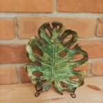 Patera ceramiczna Monstera - seledynowa zieleń